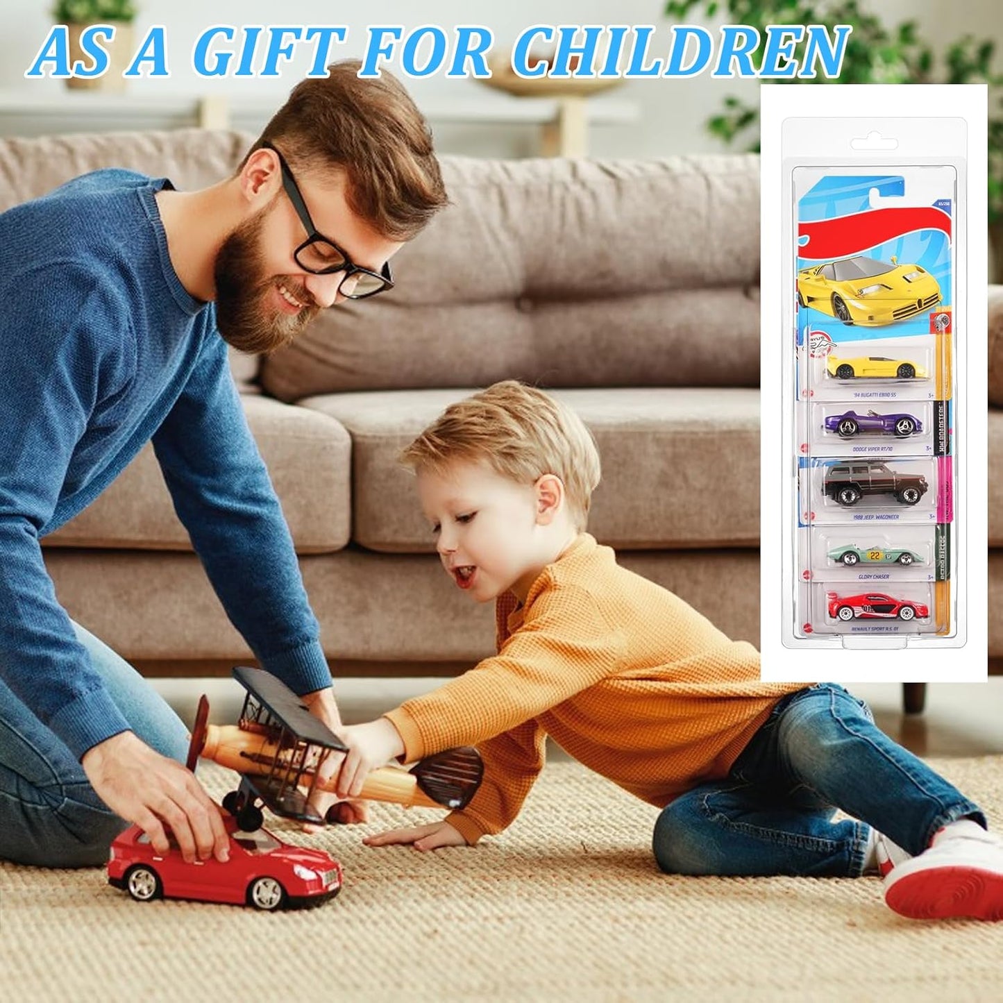 6 Pack of 5 Set Car Protector Case for Hot Wheels Mainline,Protector Packs Compatible with Hot Wheels Model,5 Car Clamshell Display Clamshell Cases Plastic Display Protective Case for Hot Wheel