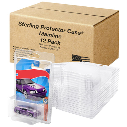 Sterling Protector Case Model 17201 Mainline for Hot Wheels & Matchbox Diecast, Fits Card Size 6.5 x 4.25 inches