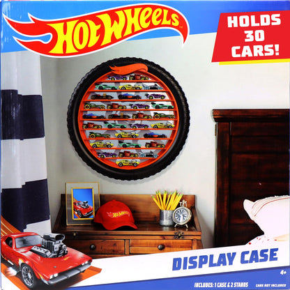 Hot Wheels 30-Car Storage Case – Organizer with Handle for 1:64 Die-Cast Cars, Portable Travel Carrying Case for Kids, Boys, and Collectors – Durable Toy Vehicle Holder