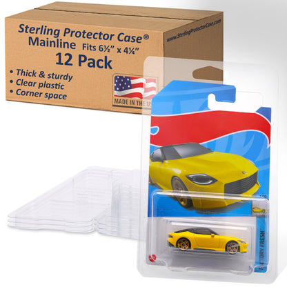 Sterling Protector Case Model 17201 Mainline for Hot Wheels & Matchbox Diecast, Fits Card Size 6.5 x 4.25 inches