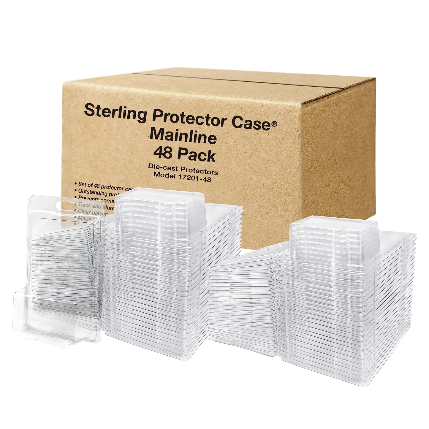 Sterling Protector Case Model 17201 Mainline for Hot Wheels & Matchbox Diecast, Fits Card Size 6.5 x 4.25 inches